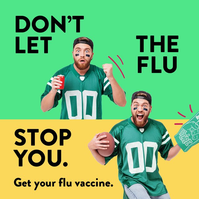 Flu Vaccine Instagram (B) Football